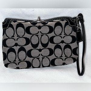 Coach Monogram Turnlock Wristlet